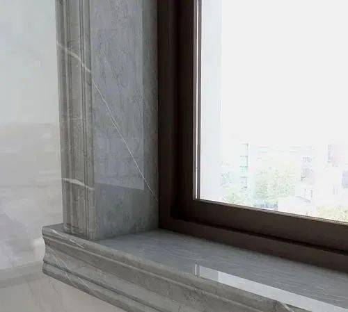 灰色大理石窗台效果图图片
