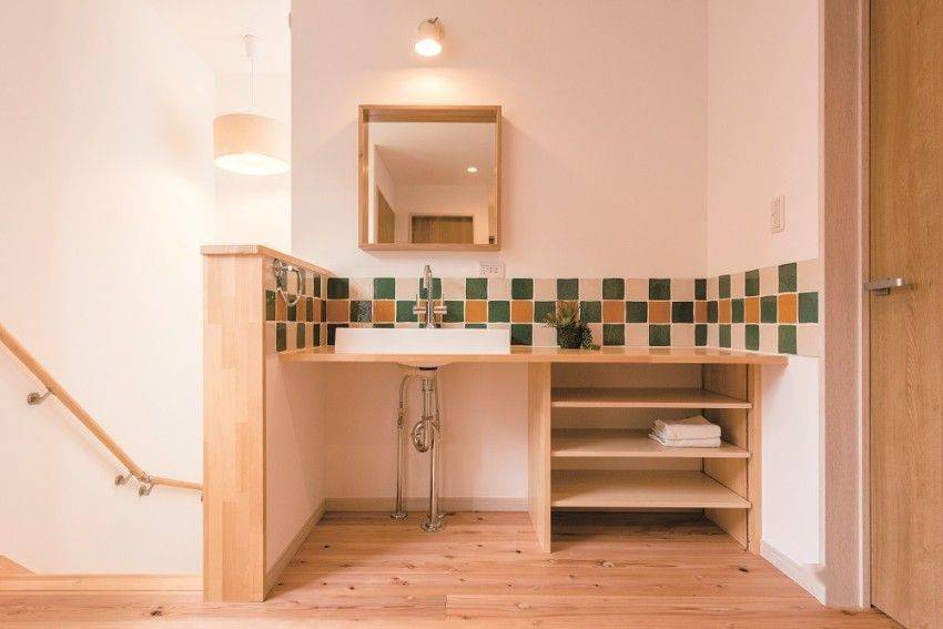 晒晒日式外置洗手台设计干湿分离的同时洗手也不用跑去卫生间