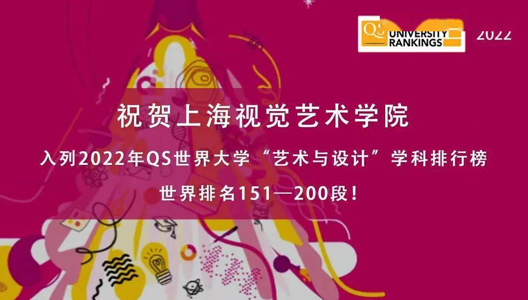 2022qs世界大學學科排名公佈我校再次入列藝術與設計學科排名第151200