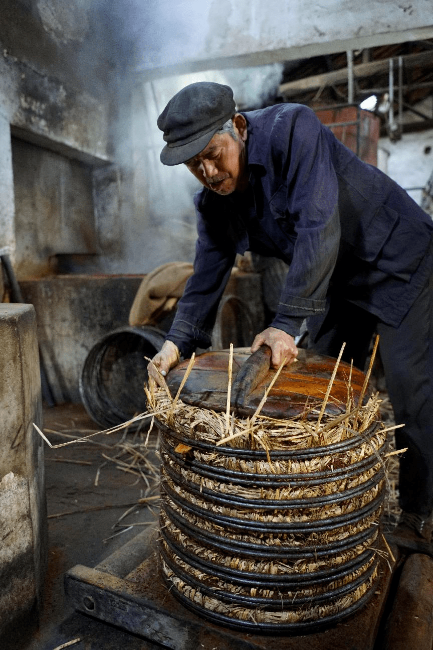 古代木榨榨油照片图片