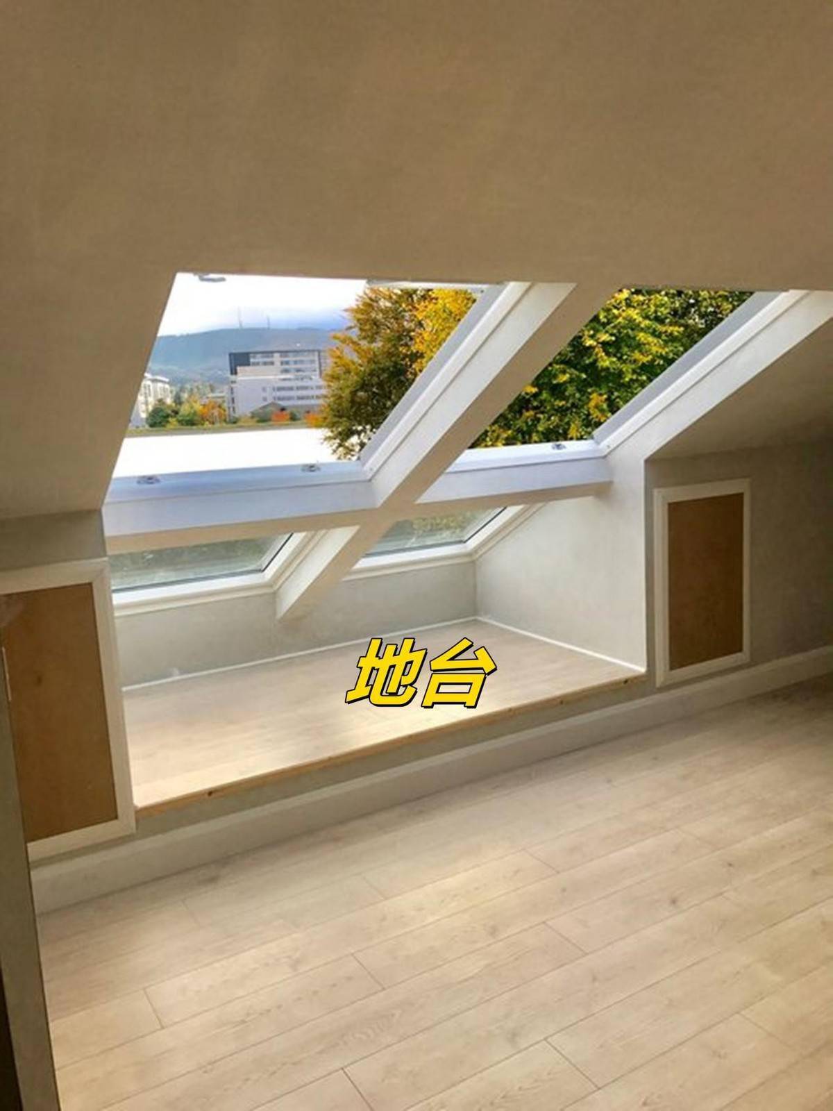 为了阁楼买顶层天窗下1㎡不浪费做组凹字形组合柜刚好