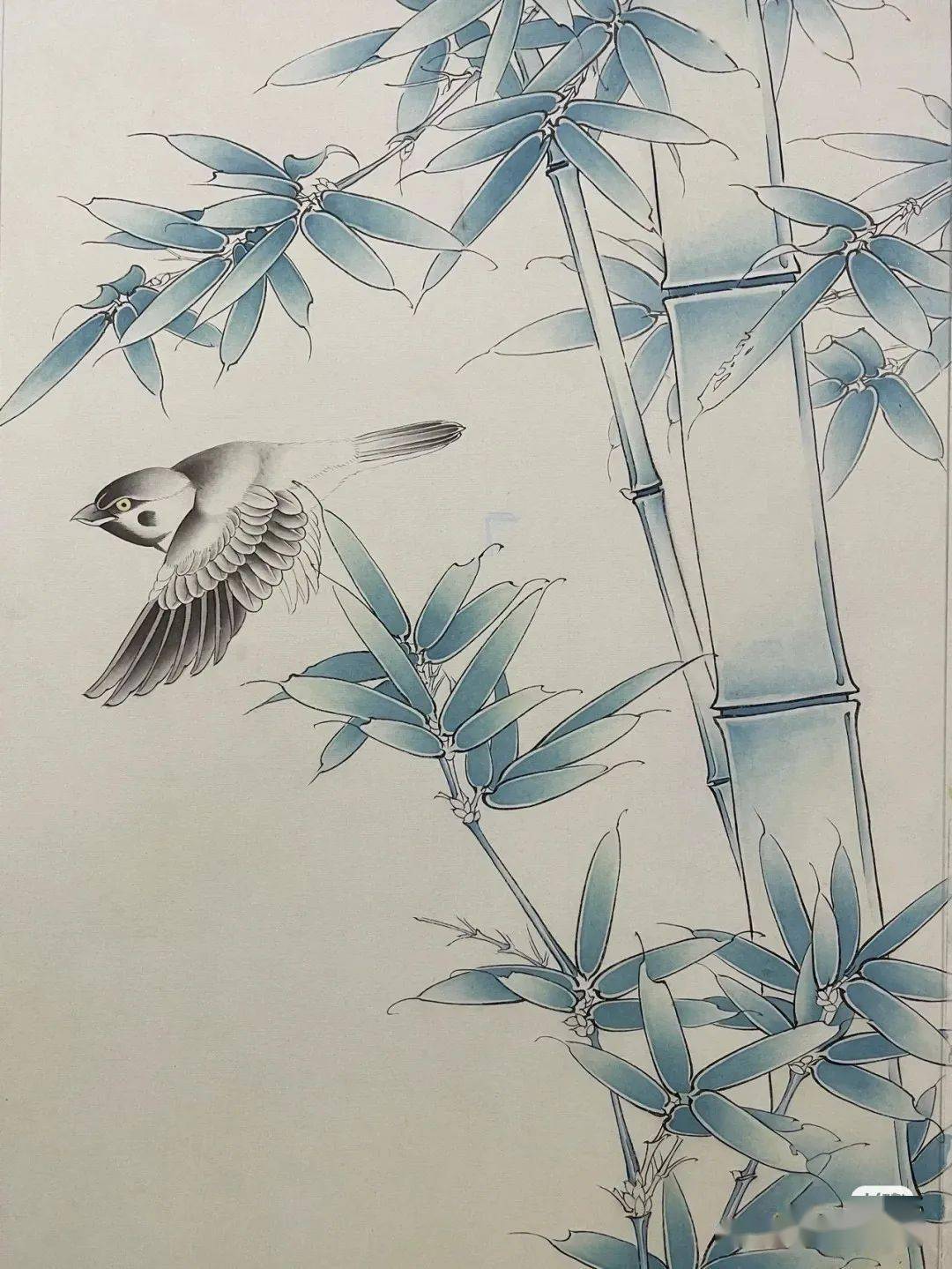 麻雀竹子图绘画步骤