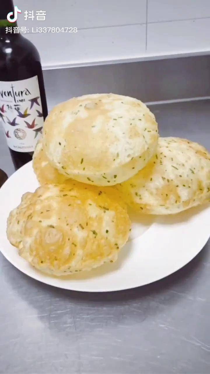 网红美食空心葱油饼动手自己做美食自制美食没事霍霍面dou小助手