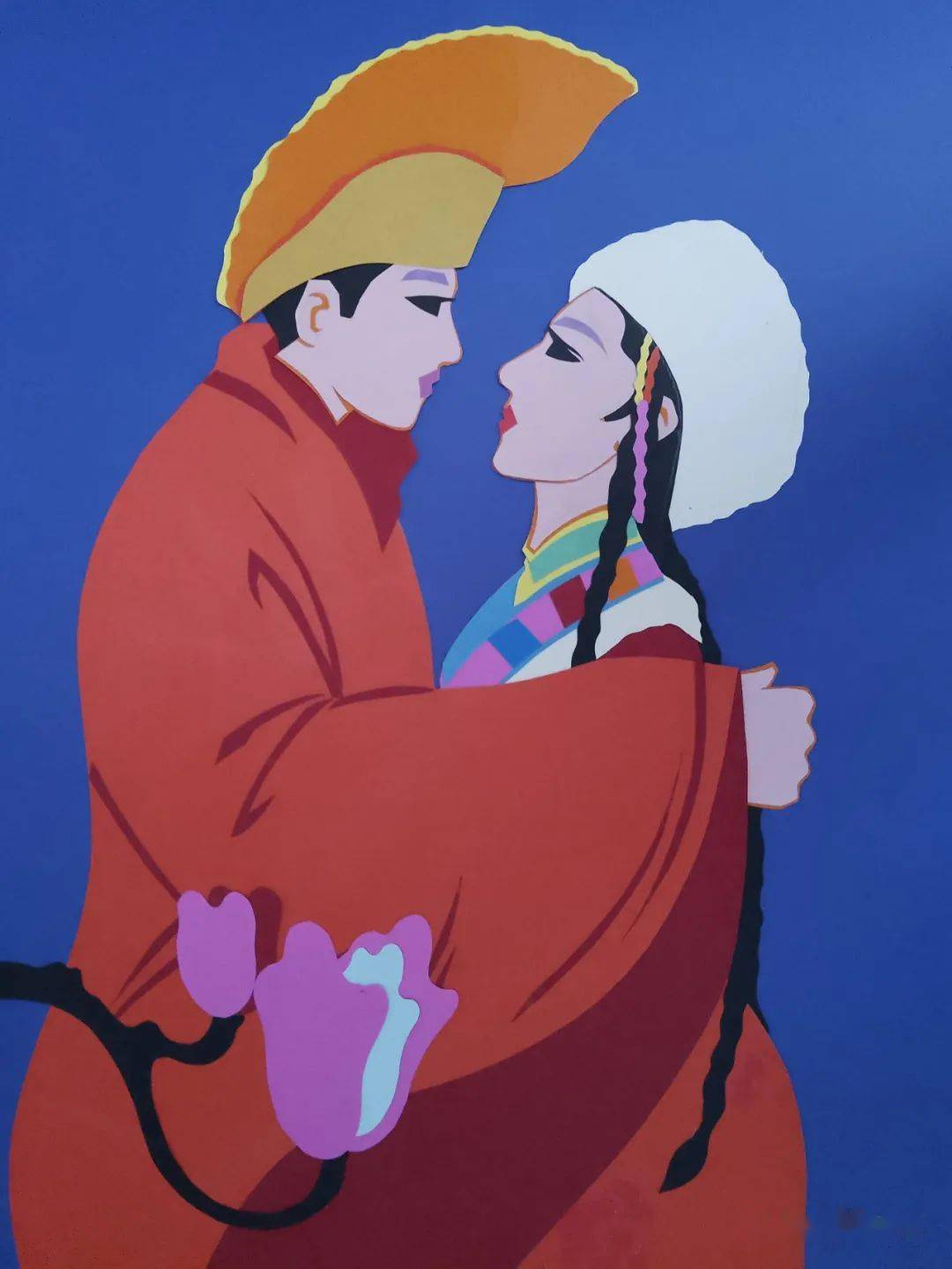 中国艺术仓央嘉措系列纸贴画/作者:郭忠诚_玛吉阿米_仁增旺姆_活动