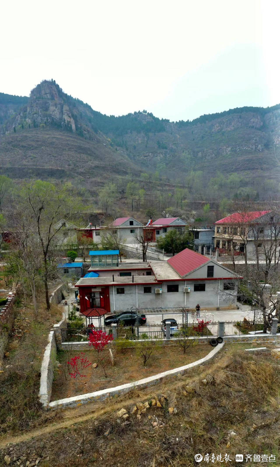 济南南部山区美丽的小山村柳埠南康泉村