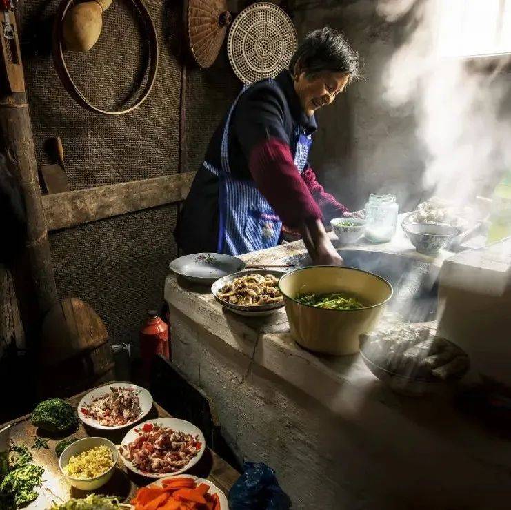 烟火土灶_柴草_美食_农家