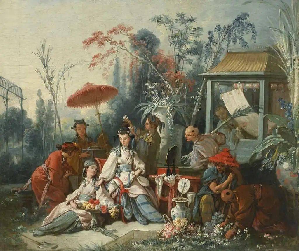Le Jardin chinois, François Boucher, 1742