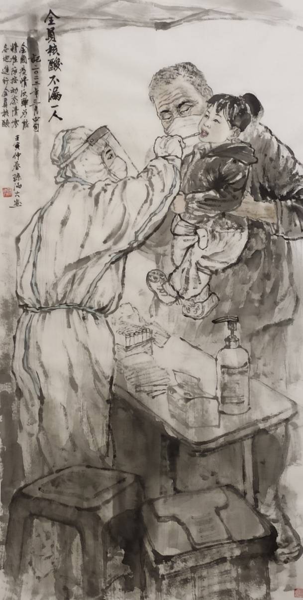 图集∣以笔记疫市民用画作定格上海抗疫场景致敬平凡英雄