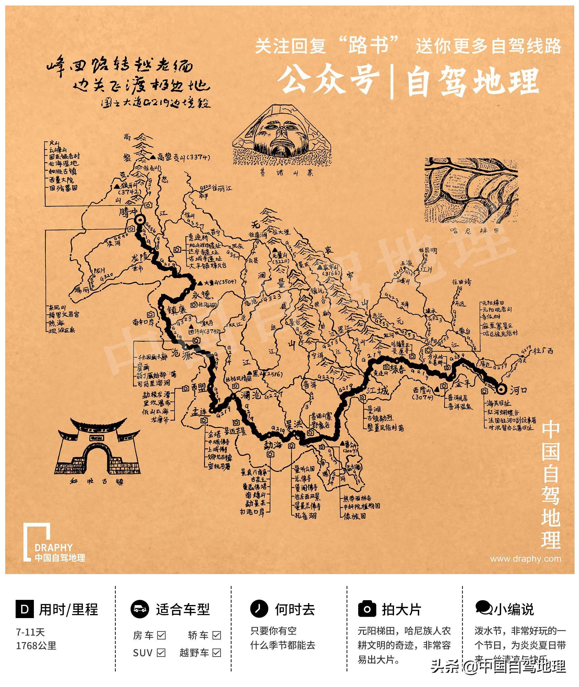 国道219云南段地图图片