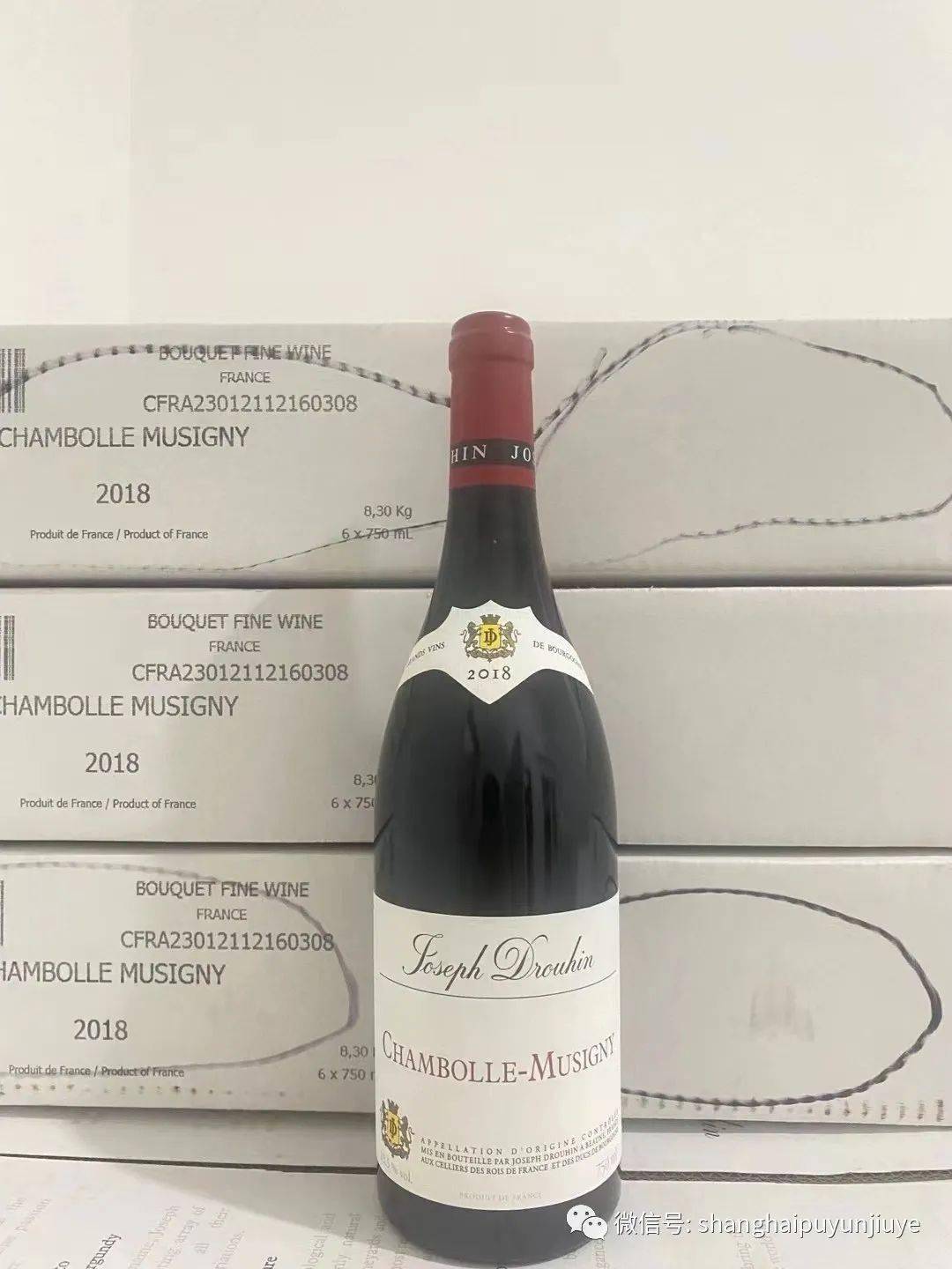 新鲜到货勃艮第大名庄josephdrouhinchambollemusignypremiercru2018