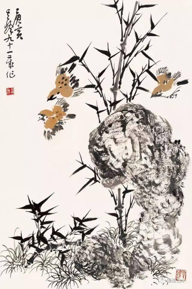 现当代名家孙其峰竹画欣赏