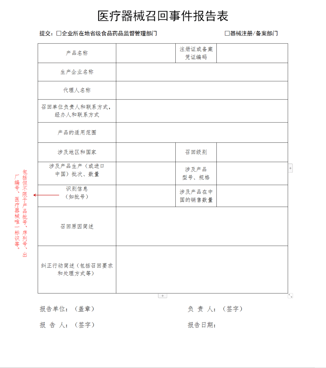 nmpa提醒醫療器械召回報告有新要求