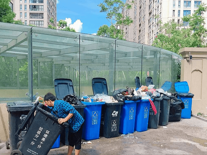 垃圾怎么扔撤桶并点定时定点4月20日起全区物业小区将实施新模式