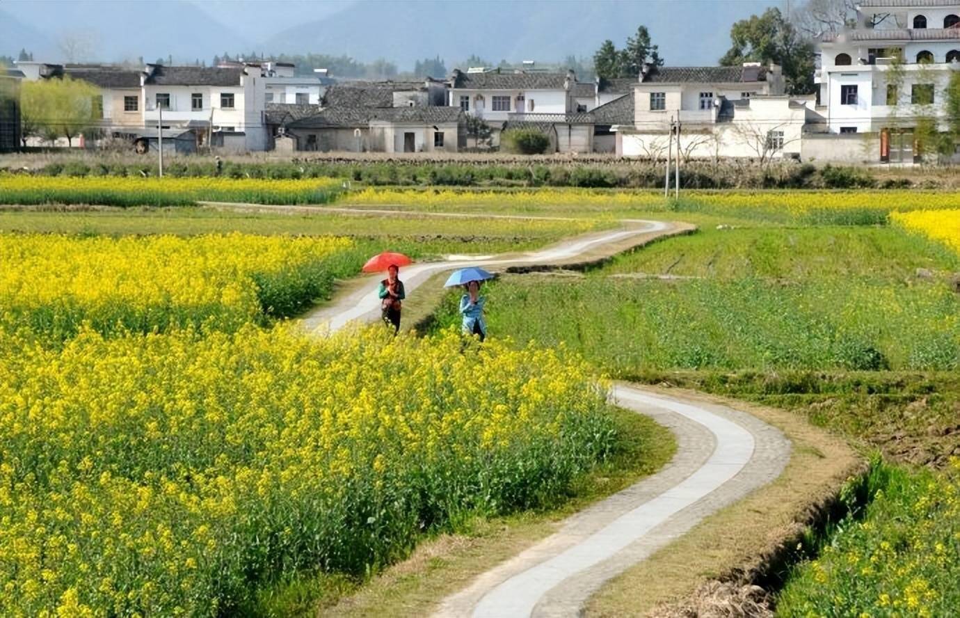 安徽南屏村山水秀美人文荟萃粉墙黛瓦如诗如画