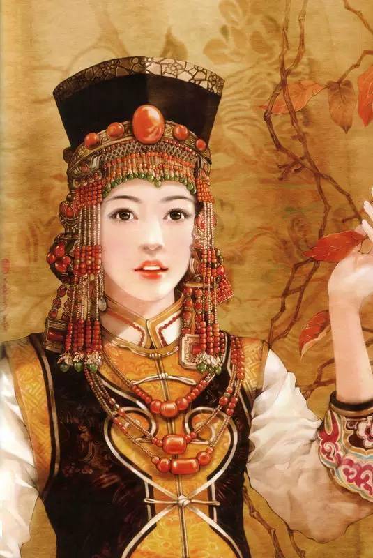 56个民族，56枝花，56种服饰，56幅画，终于凑齐了！画面太惊艳！