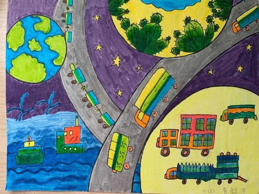向美而行艺展风采江山小学云端美术优秀作品展一