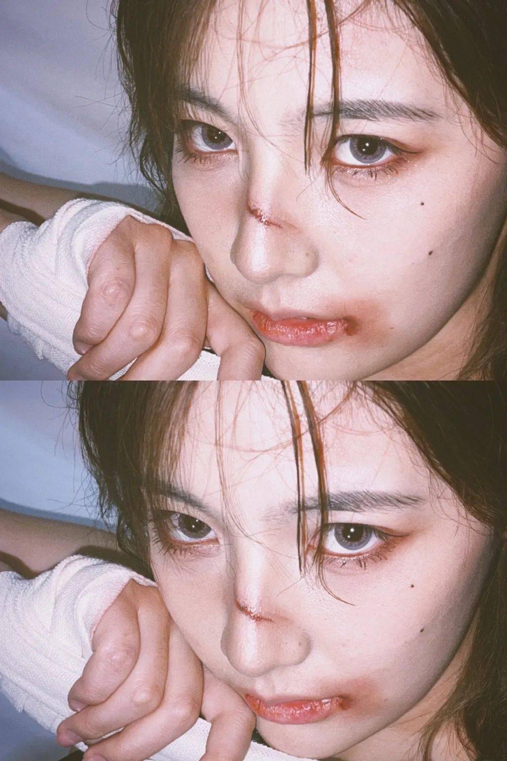 每刻美丨别有味道的伤痕妆