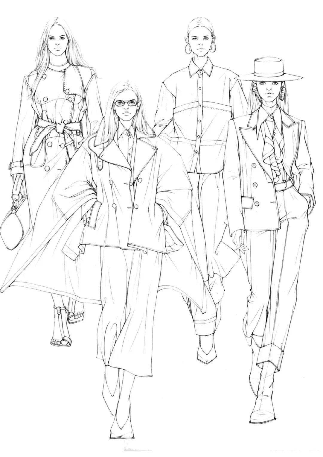 网课有赠课马克笔时装画快速表现技法丁香班在线课程4月19日开课预约