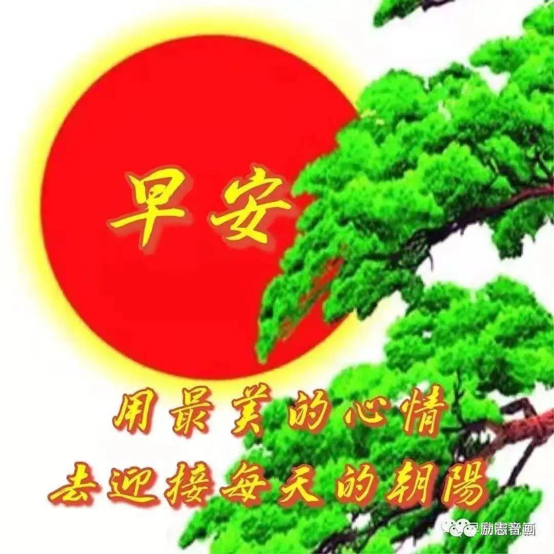 早上好表情包一声早安天天平安一声问候健康长寿