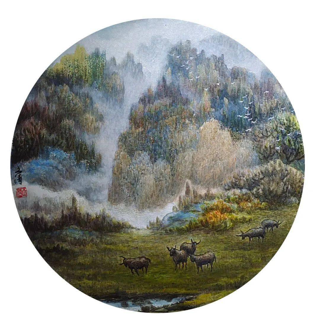 缅怀盐津画家王清遗作展出