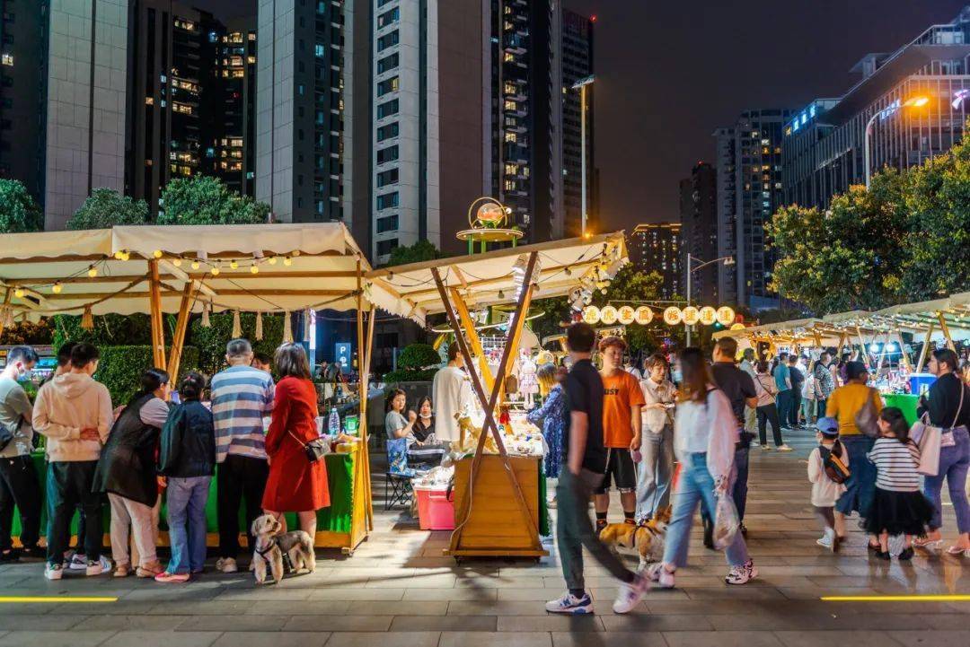 外摆但不乱摆,共建拥有"烟火气"的公园城市!_商家_鹭洲_市集