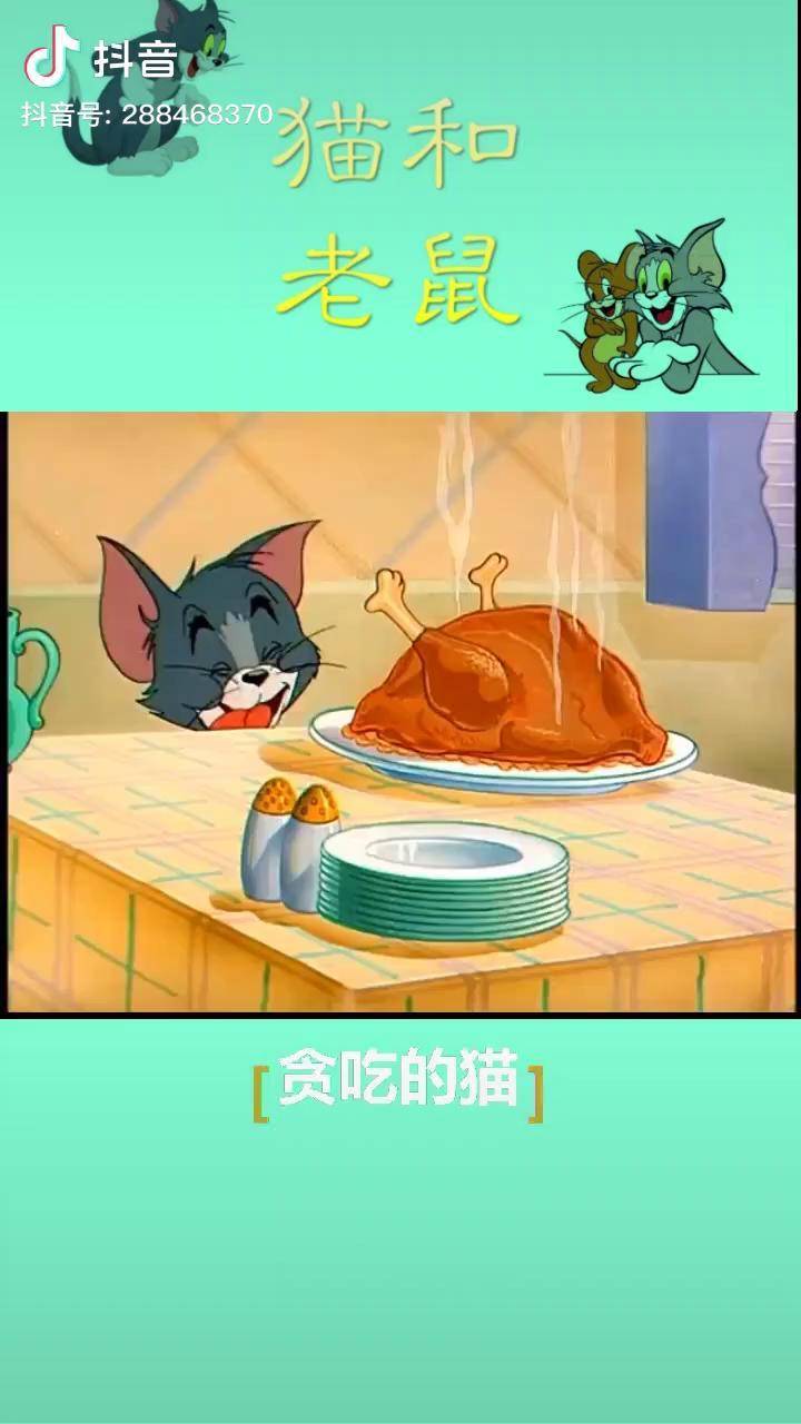 猫和老鼠原来猫也喜欢贪吃呀汤姆杰瑞搞笑动画