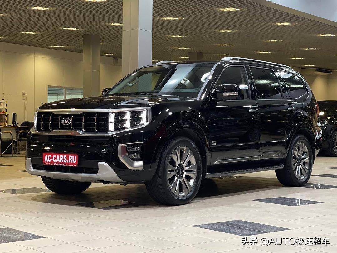 造型硬朗不输普拉多新款起亚霸锐进店质感十足大七座四驱
