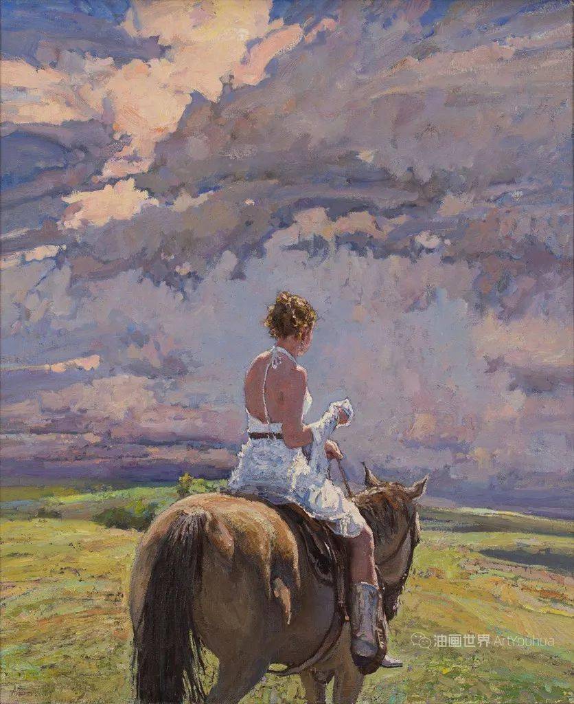 美国油画家达乌德阿赫列耶夫人物作品