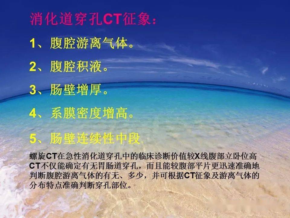 消化道穿孔ct影像大汇总看完印象深刻