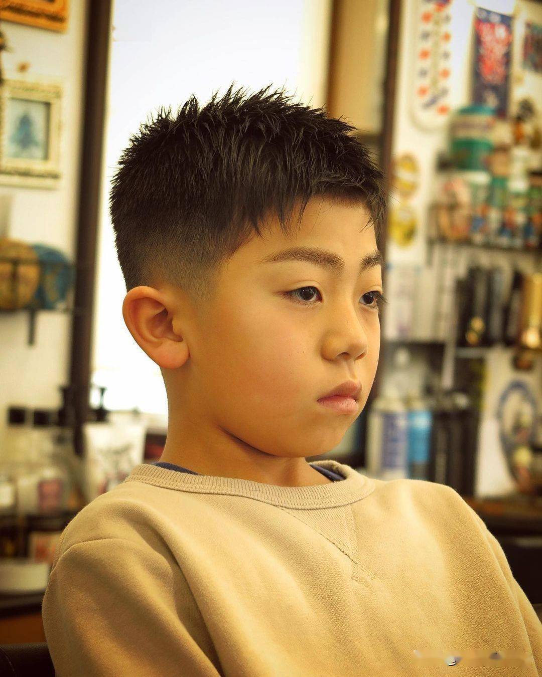 儿童发型男8一9岁发行图片