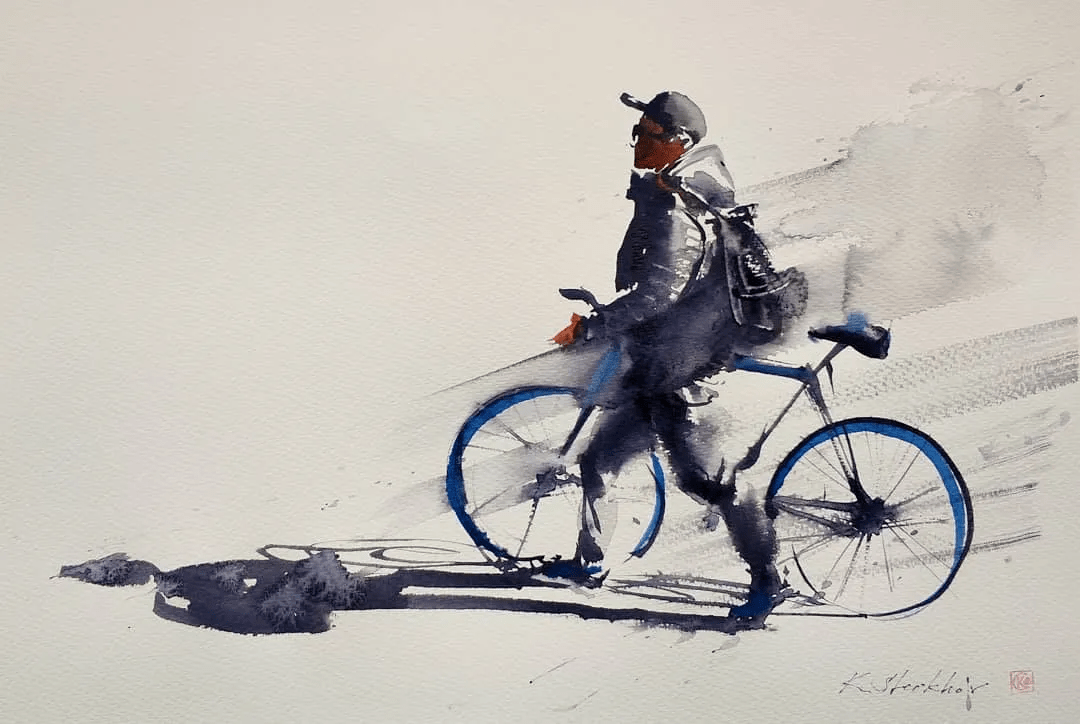 人物水彩速写惟妙惟肖