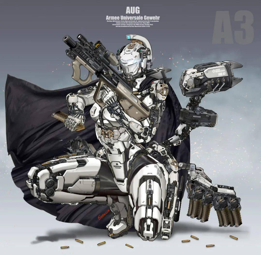 半妖半媚半写实这波直男猛女的终极浪漫人体机甲强者的女战士实在够顶