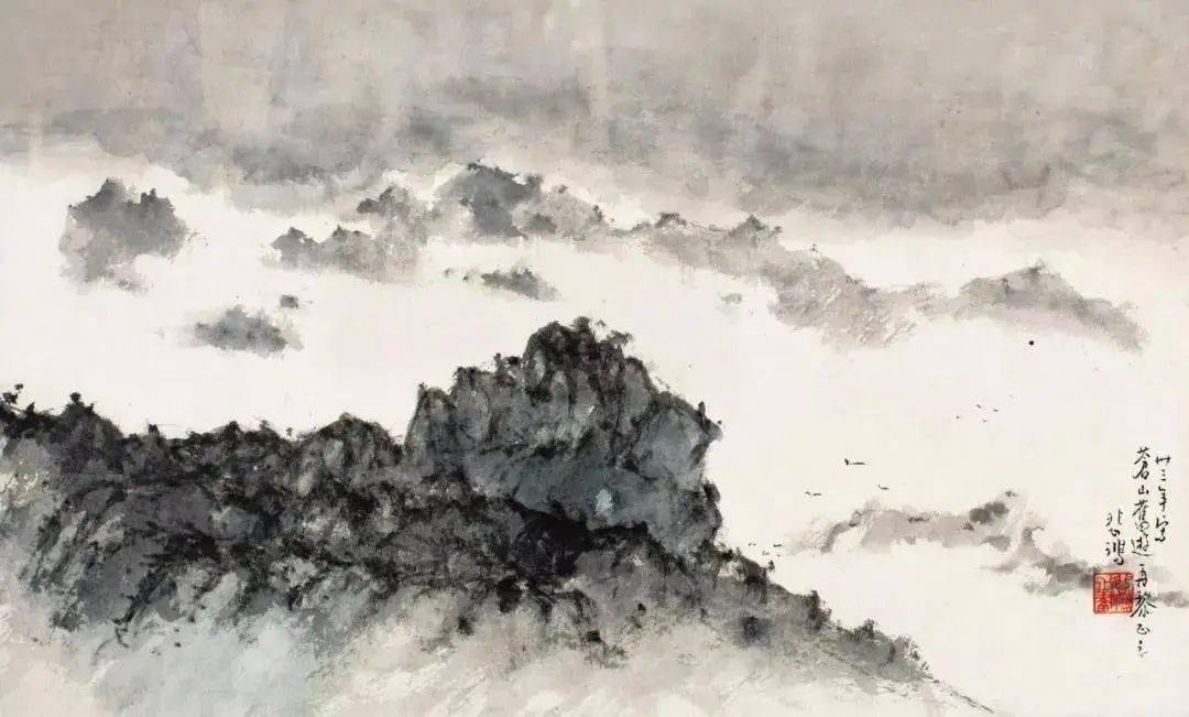 悲鴻 山水圖 徐悲鸿山水画赏析！_经纪_投资_艺术品