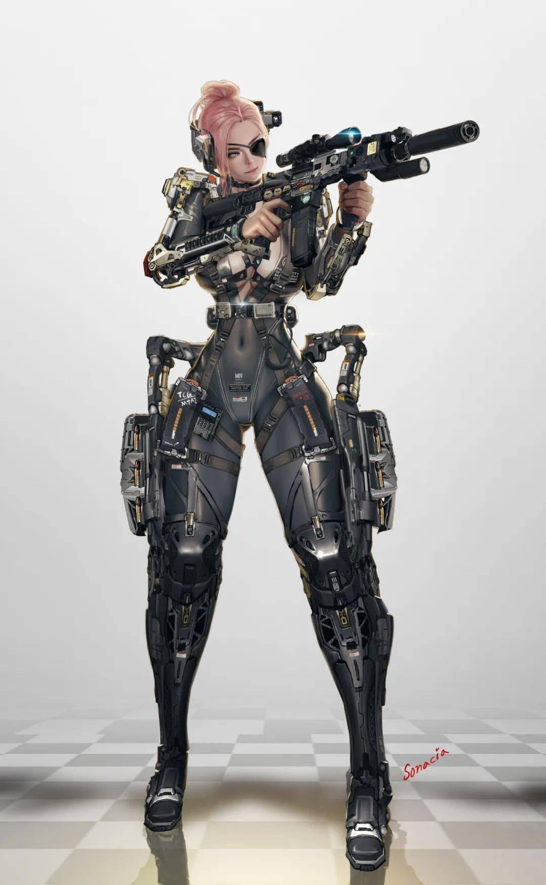 半妖半媚半写实这波直男猛女的终极浪漫人体机甲强者