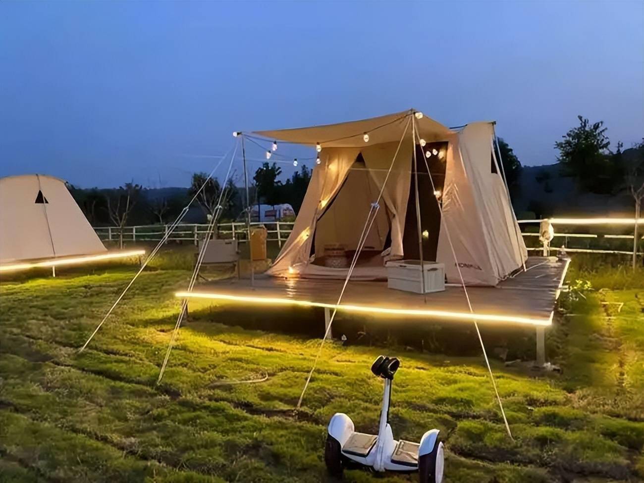 帐篷营地为乡村旅游增亮点
