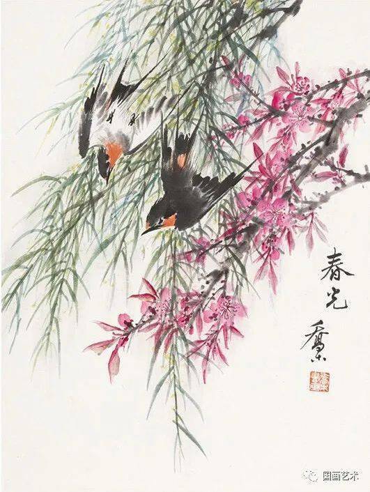 乔木的作品成功之处亦在于此,他用笔之稳健,笔法之纯熟,是画家中所不