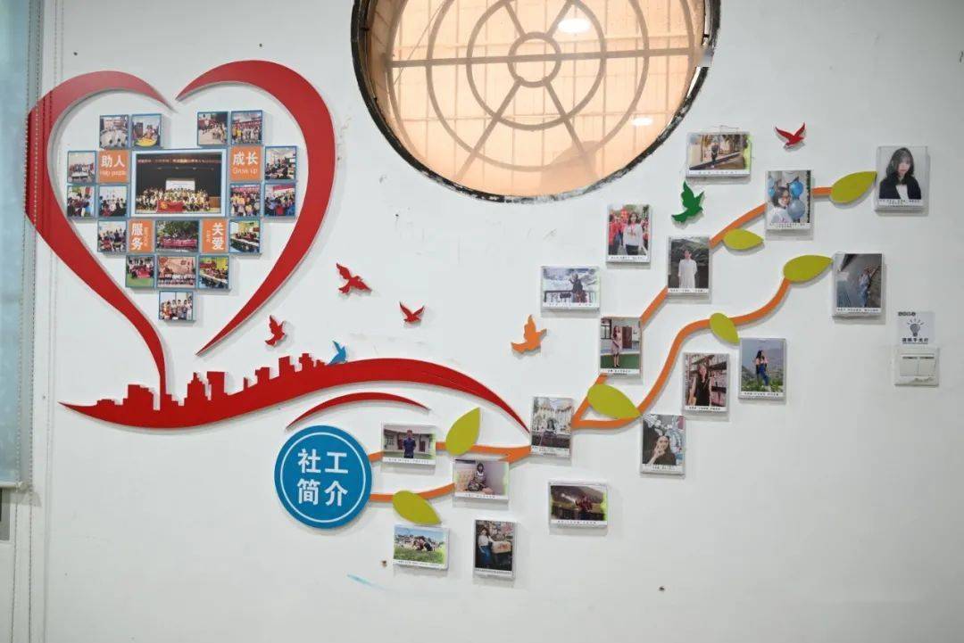 伙伴青少年事务社工服务中心荣誉墙)在开展农村社区治理主题的项目中