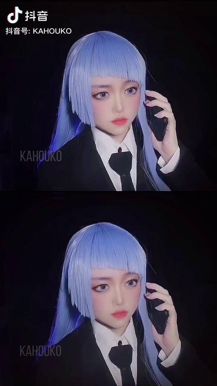 咒术回战三轮霞cos昨天录到最后假毛被甩炸了