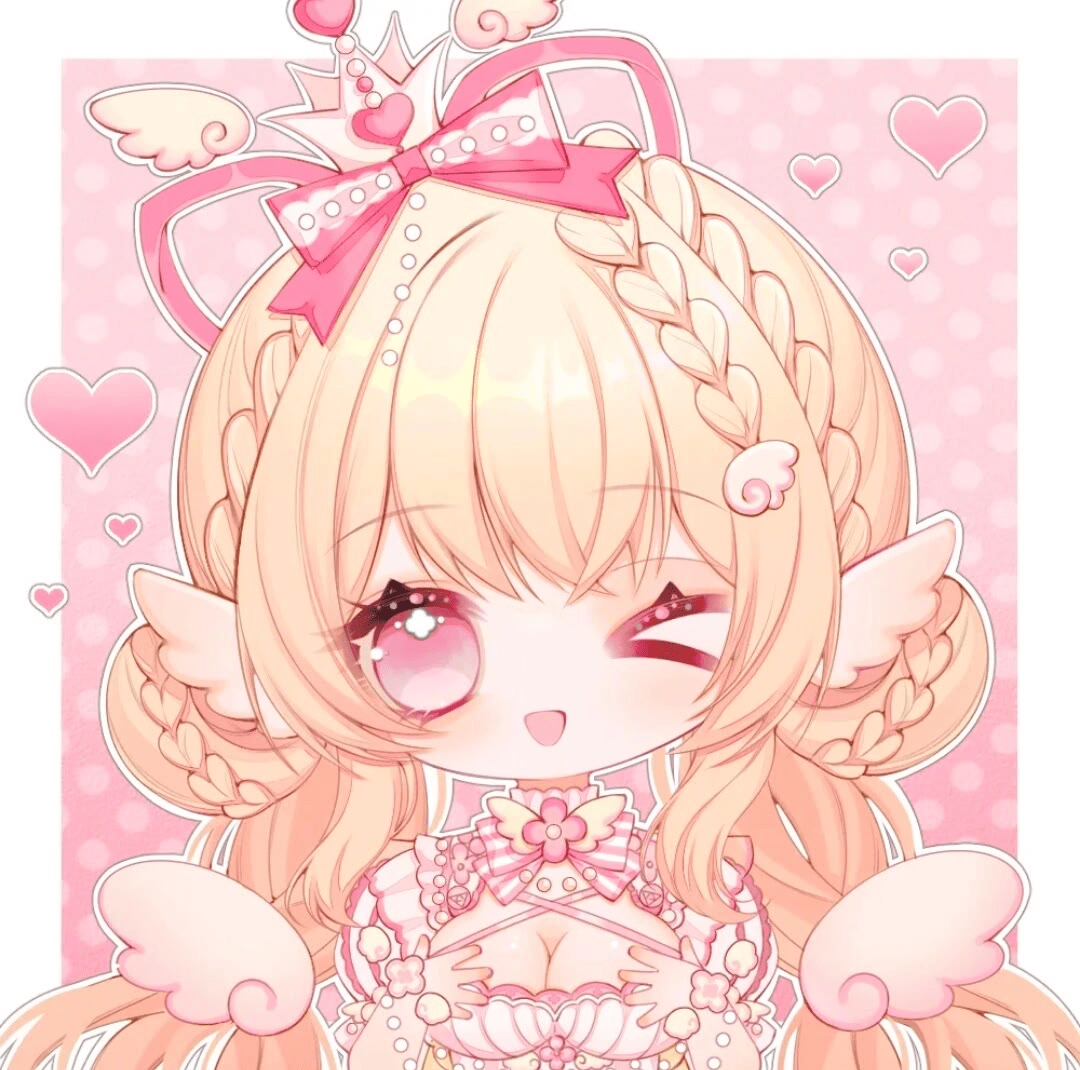 动漫头像戴着王冠的绝美女头