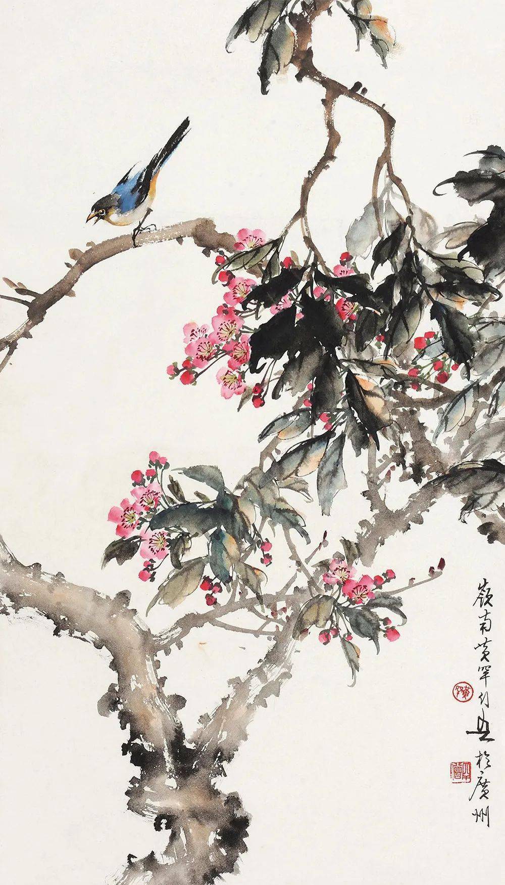 赏大师写意桃花,美醉了_齐白石_国画_平台