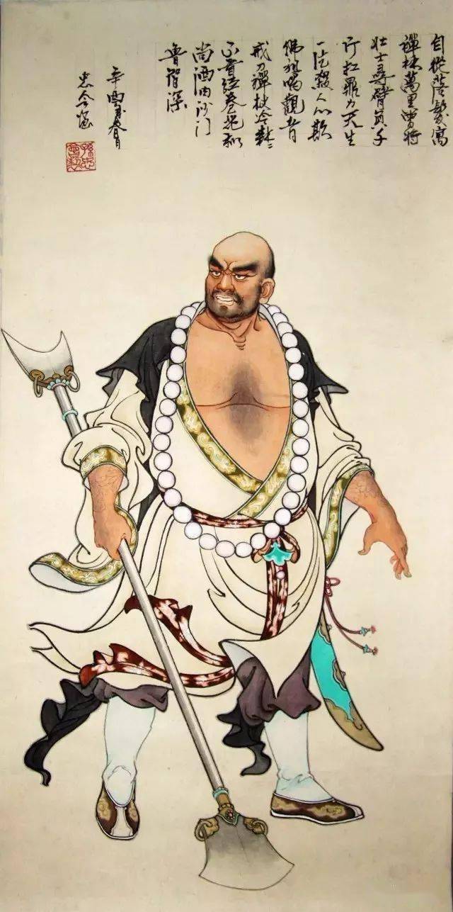 传统工笔刀马人物,看着太过瘾了!_水浒_系列_先生