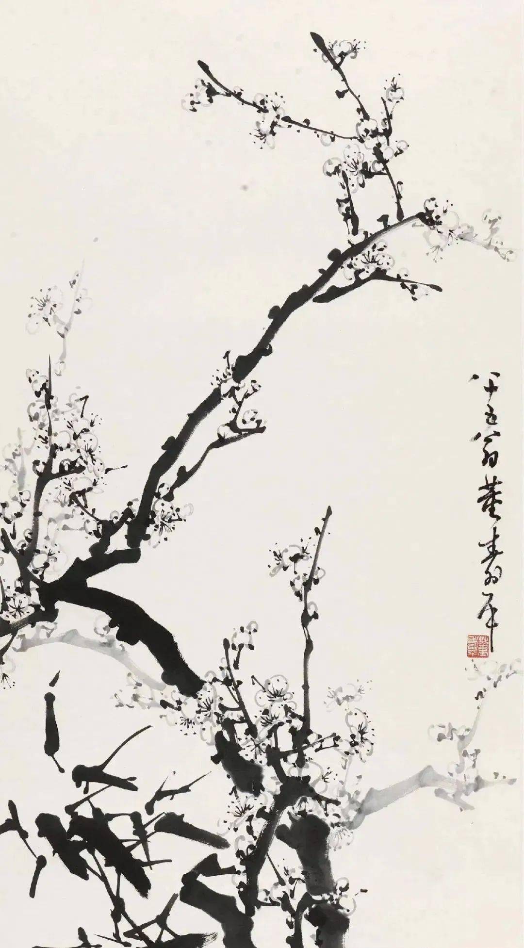 他画梅花有傲骨