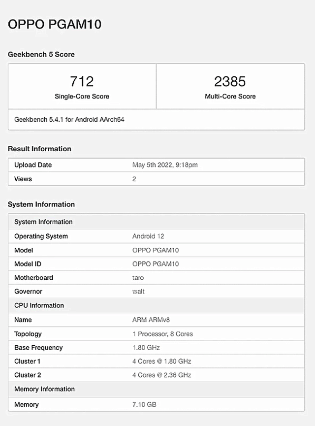 opporeno8跑分出炉配置强劲颜值大突破或5月底发布