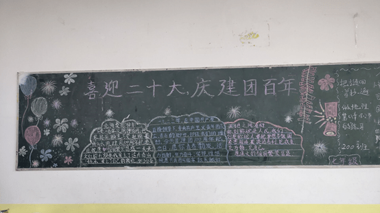 黑板報教育主題活動旨在通過持續深入學習百年黨史團史,汲取歷史智慧