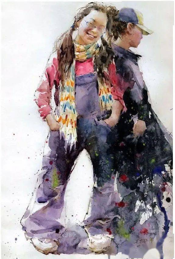 朱志刚水彩作品欣赏飘逸空灵