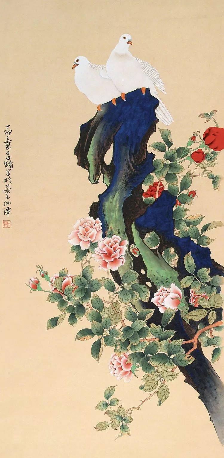 他出自工笔名门，难得清丽是家风_田镛_北京画院_芥子园