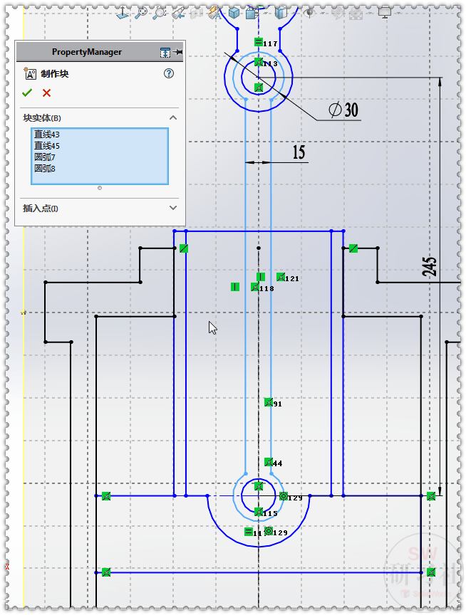 在solidworks装配体里画活塞连杆2d动画