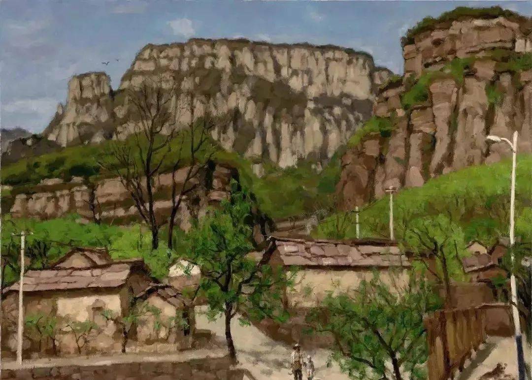 中国油画院院长杨飞云油画风景写生作品