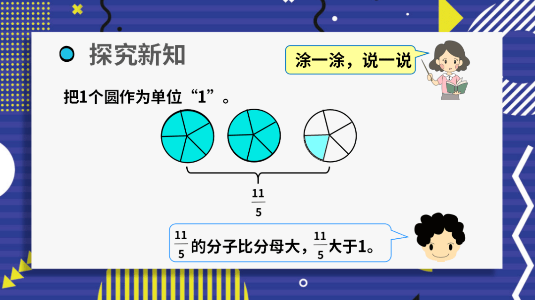 课件五年级数学下册43真分数与假分数