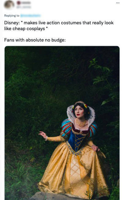 迪士尼真人版白雪公主片场照曝光选角和造型再引争议